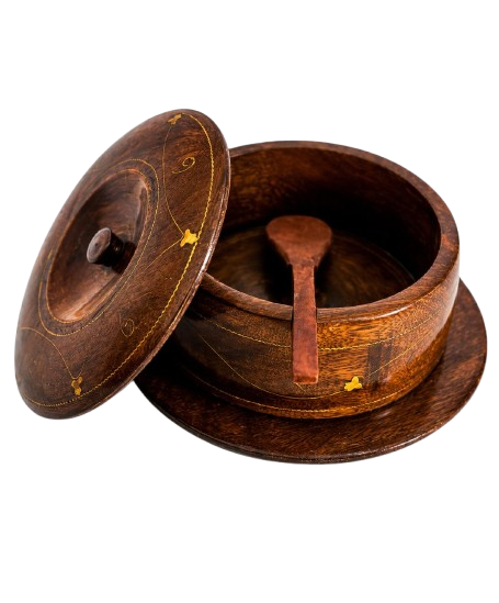 Brass Wooden Sugar Port
