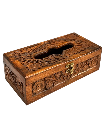 Handcrafted Wooden Tissue Box
