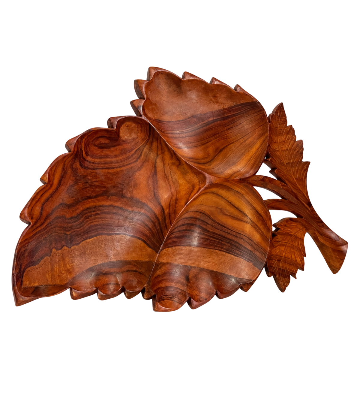 1. Wooden Decorative Leaf Serving Dish 🍂