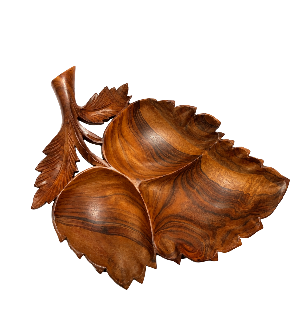 1. Wooden Decorative Leaf Serving Dish 🍂
